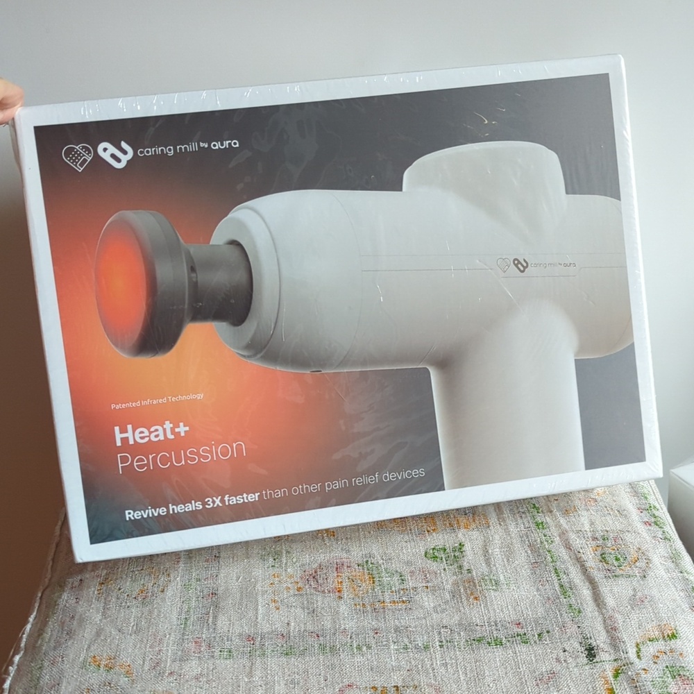 🔥 Revive Deep Muscle Relief Patented Infrared Heat+ Percussion Aura